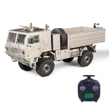 T815 3Speed 1/14 RC Off Road Military Truck Metal Body Remote Control 4X4 Transport Vehicle Flysky ST8 Radio Differential Locks