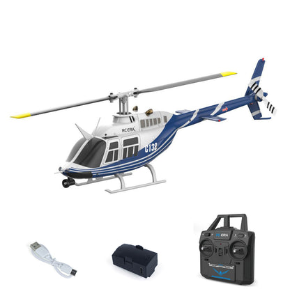 1/33 C138 RC Simulation Hubschrauber Modell Bell206 6CH Funksteuerung Stuntflugzeug 6 Achsen Gyroscop Batterie Erwachsene Geschenke Spielzeug