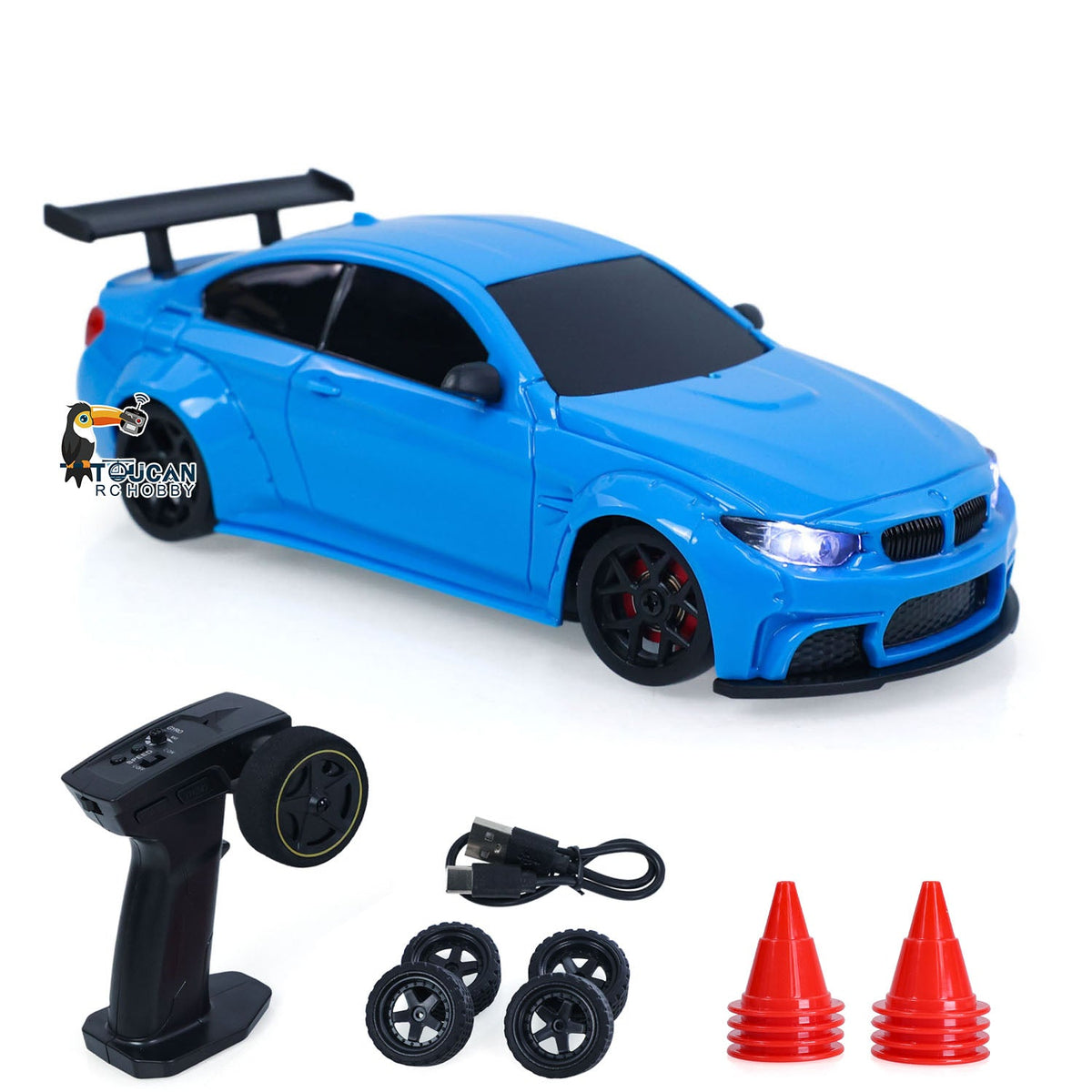 TOUCAN RC HOBBY 25KM/H High Speed JIABAILE 4WD Plastic 1/36 RC Drift Car 3611 Gyroscope Indoor Outdoor Mini Racing Car LED Lights Battery 2.4G Radio