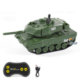 Remote Control 1:77 Scale Battle Tank 2.4G German Panther RTR Mini Toy LED Light Painted and Assembled for Multiplayer Games