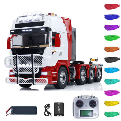 1/14 RC Sattelzugmaschine RTR Fernbedienung Auto Raucheinheit TOUCAN 8X8 Metallchassis 2-Gang-Getriebe