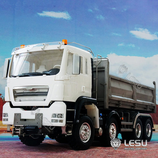 TOUCAN RC HOBBY LESU 1/14 Scale 8*8 Metal Chassis TGS Hydraulic Dumper Truck Construction Vehicle Light Sound System Motor ESC