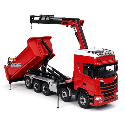 1/14 hydraulische Kran RC Kipper 770S 10x10 Fahrzeug Metall Volle Dump Lkw RTR Batterie