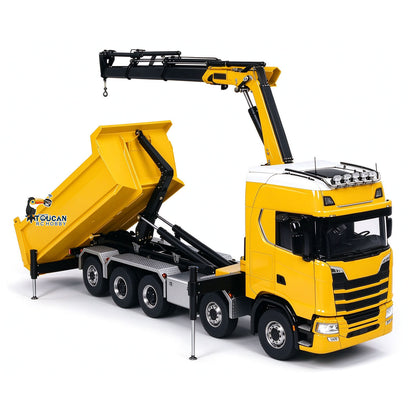 1/14 hydraulische Kran RC Kipper 770S 10x10 Fahrzeug Metall Volle Dump Lkw RTR Batterie