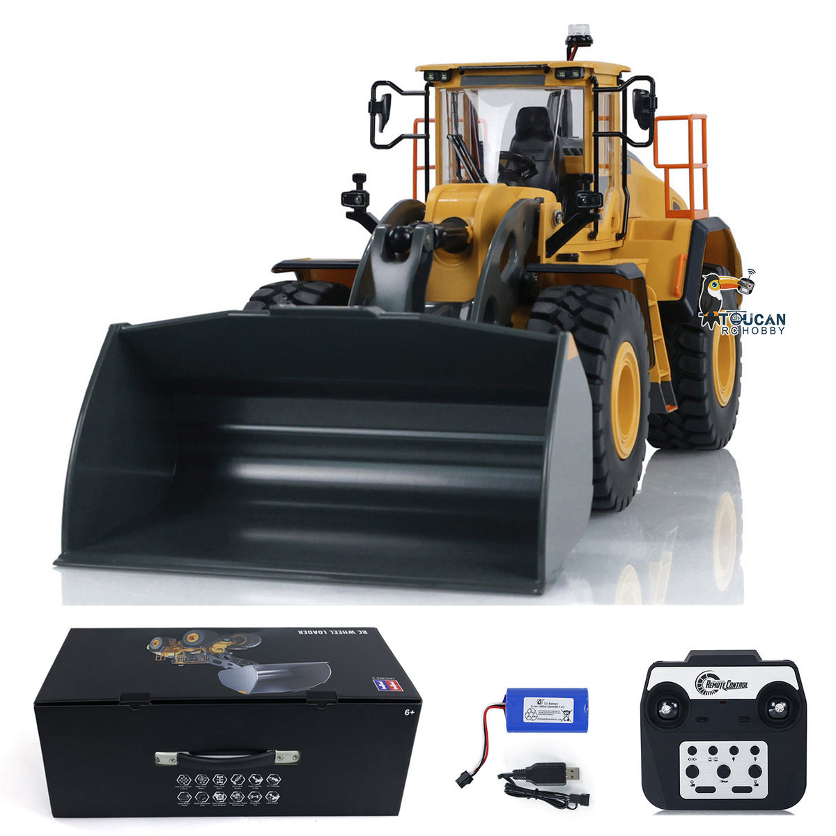 DoubleE 1/16 L260H E592 RC Loader Fernbedienung Baufahrzeug Simulation Auto Licht Sound ESC Motor Servo Licht