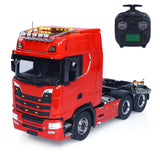 770S 1/14 6X6 RC Tractor Truck Liftable Rear Axle Wheel Hub Reduction Differential Locks Hobbywing ESC Flysky ST8 Light System