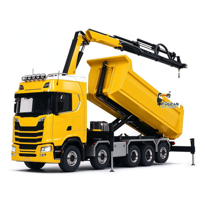 1/14 hydraulische Kran RC Kipper 770S 10x10 Fahrzeug Metall Volle Dump Lkw RTR Batterie