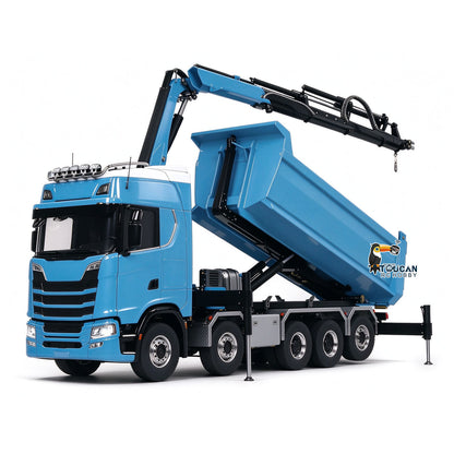 1/14 hydraulische Kran RC Kipper 770S 10x10 Fahrzeug Metall Volle Dump Lkw RTR Batterie