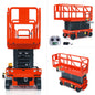 CUT C121 1/14 Metal RC Hydraulic Scissor Lift Aerial Work Platform RTR Construction Vehicle Model I6S Controller Light for Collectors and Diorama Display