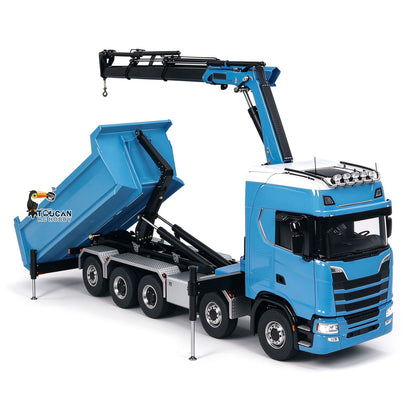 1/14 hydraulische Kran RC Kipper 770S 10x10 Fahrzeug Metall Volle Dump Lkw RTR Batterie