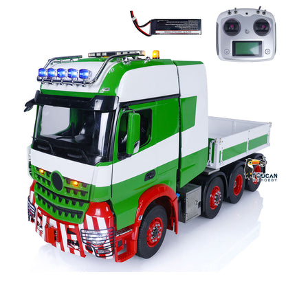 Metal RC RTR Tractor Truck TOUCAN RC HOBBY 1/14 Remote Control Car 8x8 Chassis Bucket Sound Light Smoke Unit 3Speed Gearbox