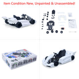 JDM 298B 1/10 Plastic RC Go-Kart DIY Model Radio Controlled Electric Racing Vehicle Unlimited Retrofit for Advanced Player