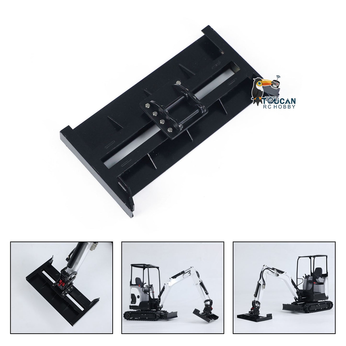 Metallteile Metall-Ripper-Eimer-Nivellierbalken für JX-Modell 1/14 E20 RC-Hydraulikbagger Fernbedienungsbagger