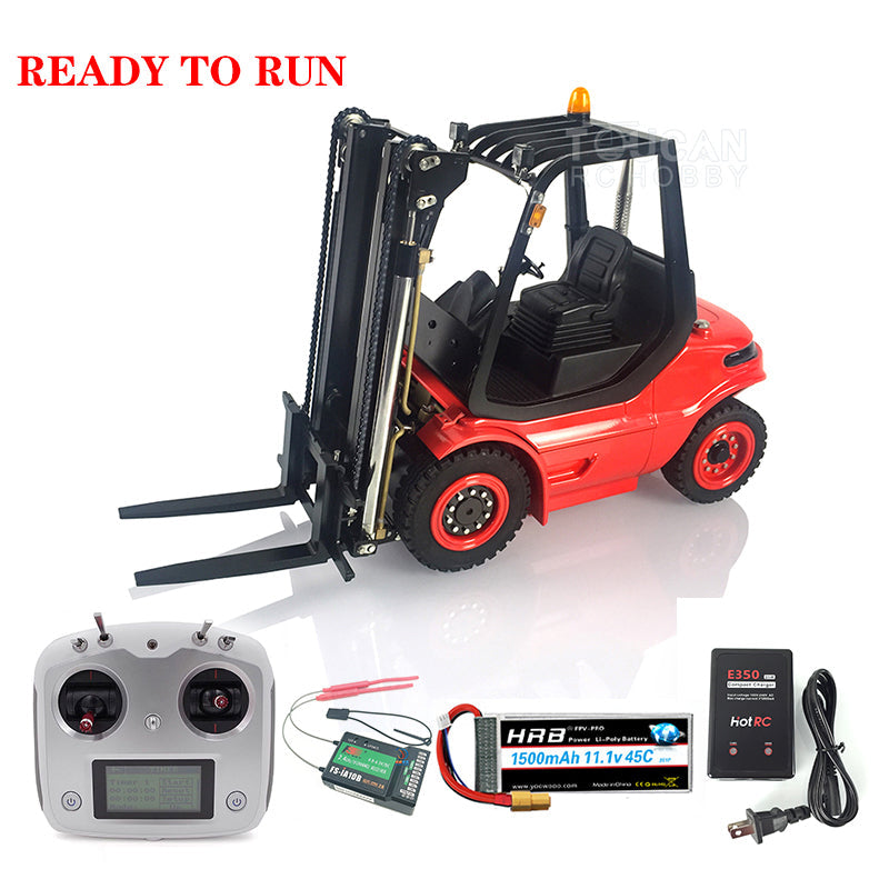 TOUCAN RC HOBBY LESU 1/14 RC Hydraulic Forklift Transfer Car Painted RTR Truck Motor Light Battery Radio System Remote Control Vehicles