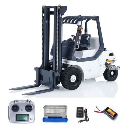 1/14 Skala RC Hydraulische Gabelstapler Metall Rädern Transfer Fahrzeug RTR Folk Lift Truck Licht Sound