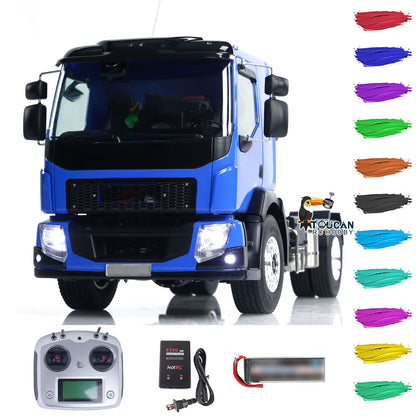 TOUCAN RC HOBBY LESU 4x4 RC Tractor Truck 1/14 RTR Painted Assembled Radio Controlled Car Light Battery Metal Chassis ESC Motor
