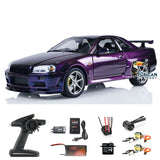 1/8 Capo RC Racing Car MidNight Purple Model for R34 RTR Drift Vehicle High-end with Metal Brushless Light Control System