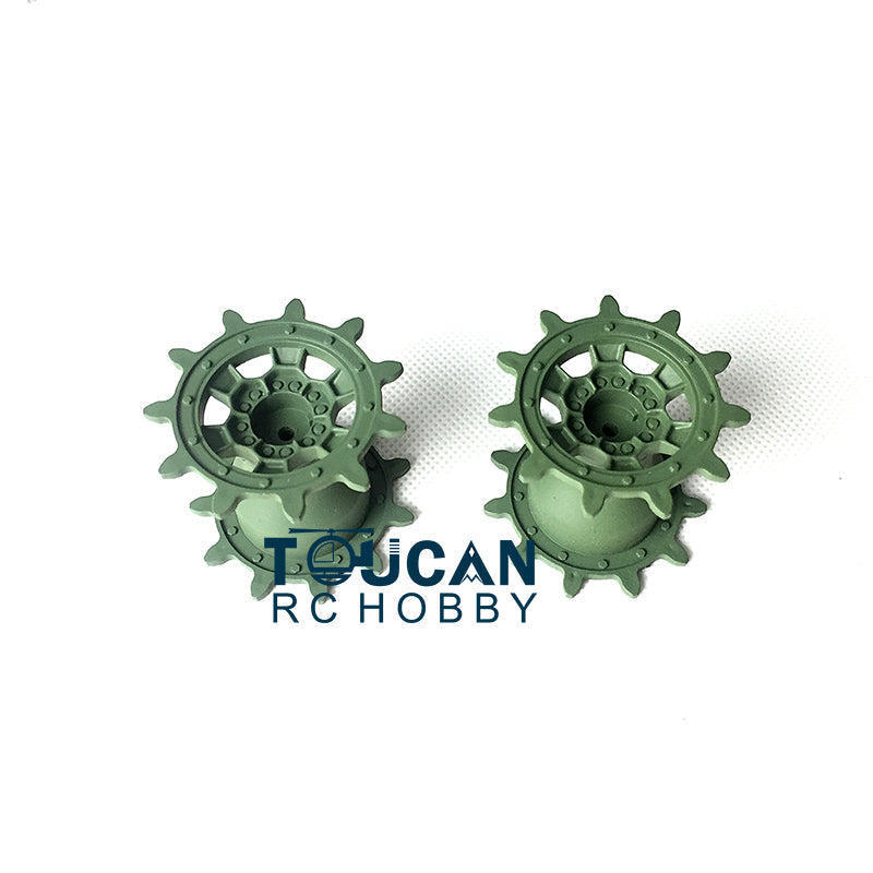 IN Stock Plastic Tracks Sprockets Road Idlers Wheels Accessories Pack For Henglong 1/16 German Leopard2A6 3889 RC Tank Replacement Parts