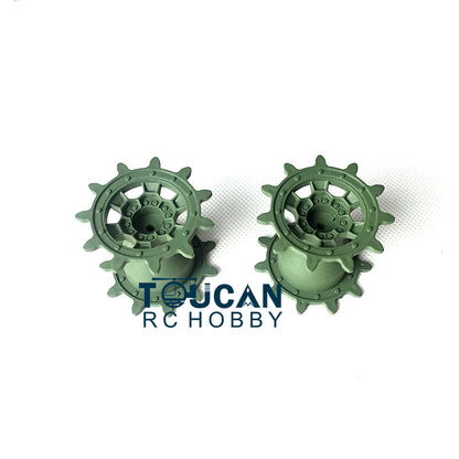 IN Stock Plastic Tracks Sprockets Road Idlers Wheels Accessories Pack For Henglong 1/16 German Leopard2A6 3889 RC Tank Replacement Parts
