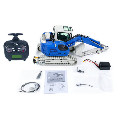 TOUCAN RC HOBBY 1/14 Metal 3CH 2Arms RC Hydraulic Tracked Excavator JDM-208 R920 Radio Control Digger Engineering Vehicle Light Battery Motor
