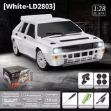 LDRC 1/28 LD2802 4WD 2.4G Remote Control Drift Car ESC Servo RC Racing Vehicle Motor Protection Full Nylon Frame RTR Model Toy