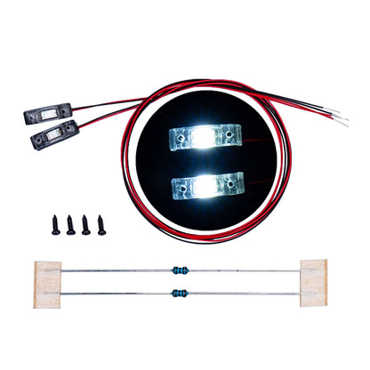LED Kunststoff 2,2 V-3 V Warnleuchte Breite Lampe für DIY TAMIYA 1/14 RC Traktor Lkw Bulldozer Bagger Dumper R470 770S 3363 1851