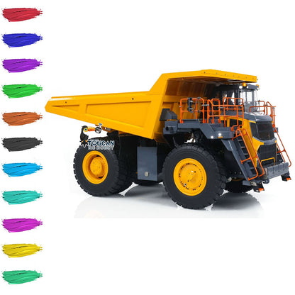 TOUCAN RC HOBBY LESU Aoue R100E 1/16 Heavy Metal Hydraulic Mining Truck A0003 Dumper RC Mine Truck  Model Motor ESC Servo Light System Model DIY