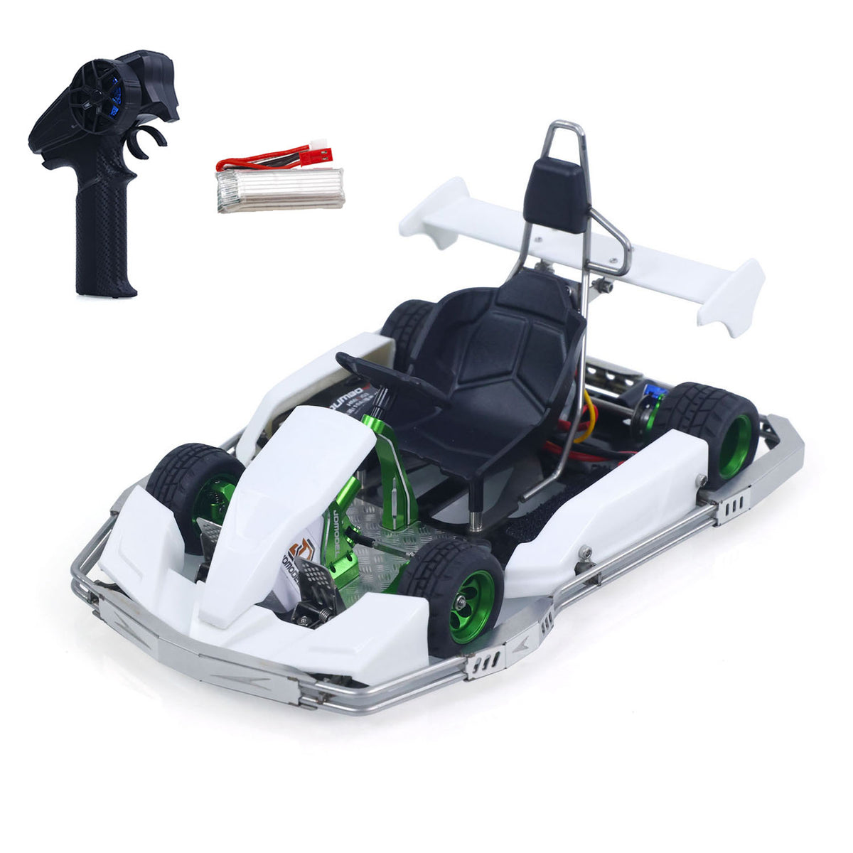 JD Model Plastic 1/10 Remote Control Racing Car 298A KIT 4*2 RC Go Kart Model Servo Radio Gifts for Adults No Light Sound System