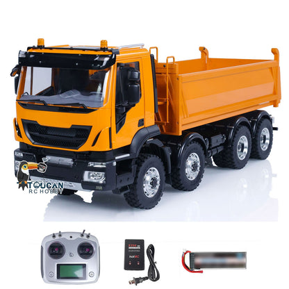 TOUCAN RC HOBBY 1/14 LESU 8X8 Metal RC Hydraulic Dump Truck Remote Control Tipper Dumper Simulation Car Hobby Model DIY 20150731 PNP/RTR