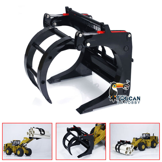 TOUCAN RC HOBBY Kabolite Metal Bucket/ Clamp/Quick Connector/Tyre Chain for 1/14 RC Hydraulic Loader K988-100S Parts for Model Enthusiast