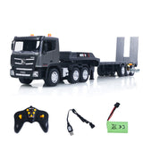 Huina 1318 1/18 RC Tractor Truck 9CH Remote Control Cars with Flatbed Trailer