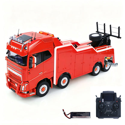 TOUCAN 8X4 Metal 1/14 RC Road Rescue Truck FH16 RTR 2Speed Gearbox Flysky PL18EV Lite Radio Battery Smoke Light Sound System