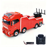 TOUCAN 8X4 Metal 1/14 RC Road Rescue Truck FH16 RTR 2Speed Gearbox Flysky PL18EV Lite Radio Battery Smoke Light Sound System