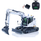 CUT 1/14 Scale 914 Metal RC Hydraulic Excavator 5-ways Valve Remote Control Digger ST8 Radio Controller Model for Hobbyists