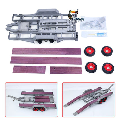 TOUCAN RC HOBBY JDM-228 1/14 Metal Extendable Multifunction Gooseneck Trailer KIT for JDMODEL RC Hydraulic Excavator LR920 LR914 ZW370 Loader