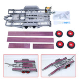 JDM-228 1/14 Metal Extendable Multifunction Gooseneck Trailer KIT for JDMODEL RC Hydraulic Excavator LR920 LR914 ZW370 Loader