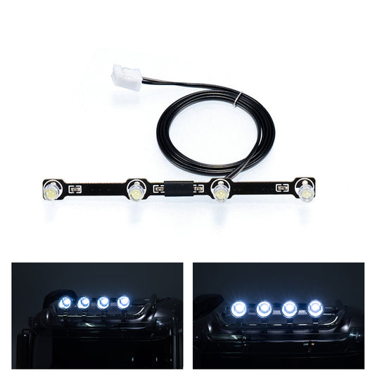 5V LED Kunststoff Dachscheinwerferplatine für 1/14 DIY TAMIYA Fernbedienung Traktor LKW 4151 56366 Modell Fahrzeug Auto Teile Upgrade