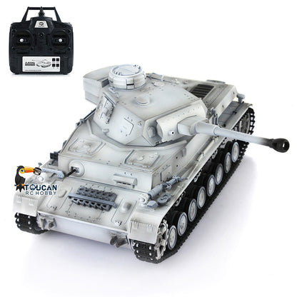 Henglong 1/16 TK7.0 Promotion 3859 German Panzer IV F2 RTR RC Tank IR BB 360 Degrees Turret Smoke Metal Barrel Tracks Sprockets Idlers Road Wheels Gearbox