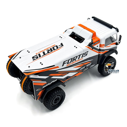 TOUCAN RC HOBBY Hobby Plus 1/18 4X4 Remote Control Off Road Vehicle RC Desert Rally Car DKR-4 Fortis Hobbywing Brushless Motor Light Effect