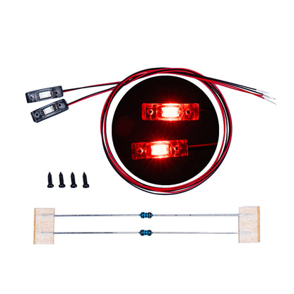 LED Kunststoff 2,2 V-3 V Warnleuchte Breite Lampe für DIY TAMIYA 1/14 RC Traktor Lkw Bulldozer Bagger Dumper R470 770S 3363 1851