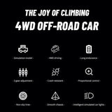 1/18 Four Wheel Drive Remote Control Rock Crawler 8562 RC Multi-Terrain Off Road Car 3Speed Motor ESC Servo Light System Battery