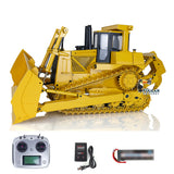 Fast  Free Shipping 1/14 Metal RC Hydraulic Bulldozer Remote Control DXR2 Model RTR D10T Tracked Dozer Light 3T Sound System