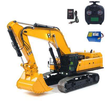 55KG Metall 1/14 RC Hydraulikbagger 395F Fernbedienung Bagger Doppelpumpe RTR Schwere Maschine Flysky ST8 Radio Batterie 6CH Ventil