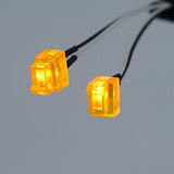 Foot Pedal Light Plastic 3V LED Turn Lamp for DIY TAMIYA 1:14 Remote Control Tractor Truck R620 R470 Model Car Accessorie Upgrade