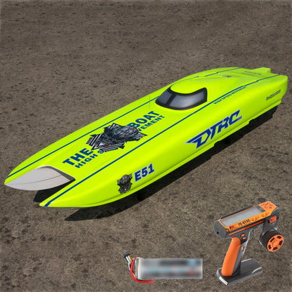 TOUCAN RC HOBBY DTRC E51 Fiber Glass Remote Control Boat High-speed RC Racing Ship Models Painted Emulated Toys Gift for Adults Children