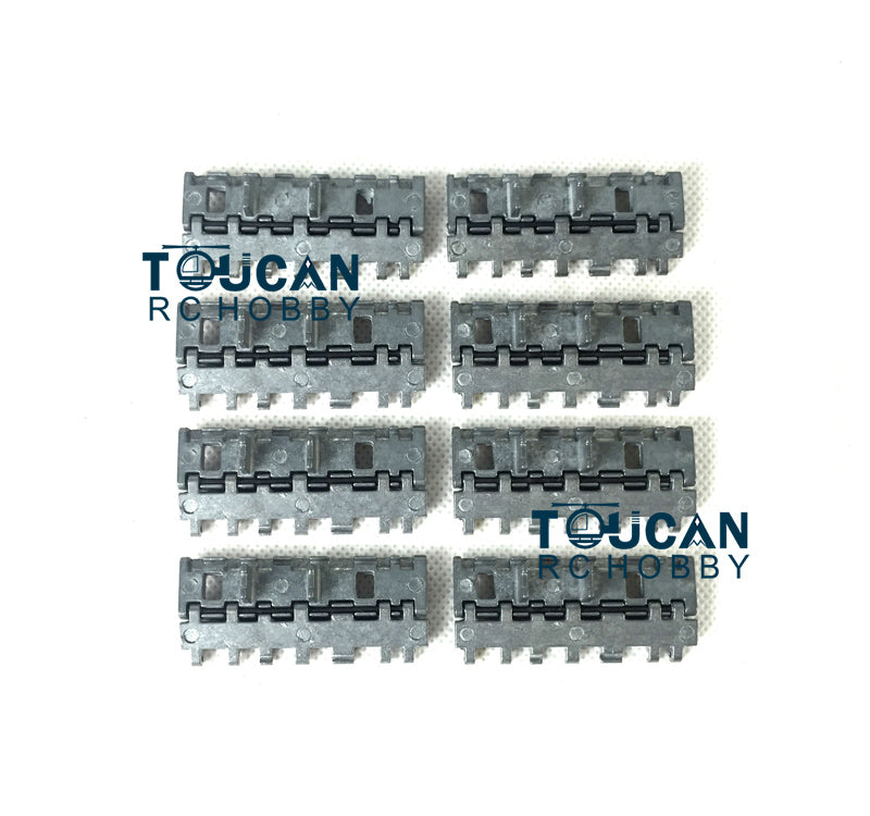 Metal Tracks Sprockets Idlers Guard Plate Machine Gun Turret Side Armor Hull Decoration For Henglong 1/16 RC 3888A Tank Model