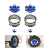 CNC Aluminum Spoke Front Rear Wheel Hub for 1/14 TAMIYA RC Tractor Truck King Hauler 56379 56366 56344 56356 Model Lorry Upgrade Part