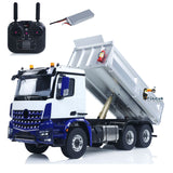 6X6 Metal Chassis 3348 RC Hydraulic Dumper 1/14 Radio Controlled Tipper NO Lock Light Sound Radio Battery Construction Truck RTR