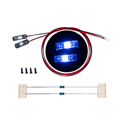 LED Kunststoff 2,2 V-3 V Warnleuchte Breite Lampe für DIY TAMIYA 1/14 RC Traktor Lkw Bulldozer Bagger Dumper R470 770S 3363 1851