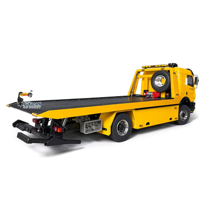 TOUCAN RC HOBBY Metal 4x4 1/14 Remote Control Hydraulic Road Rescue Truck 3348 3-Speed Gearbox Flatbed Tow Trucks Rollback Wrecker Diff Locks